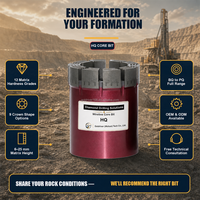 Foret diamanté impregné NQ3 haute résistance pour l'échantillonnage de carottage de roche pour formations rocheuses dures
