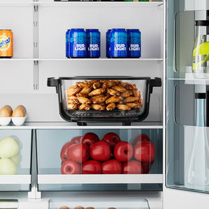 Friteuse à air domestique 2025, nouvelle génération, best-seller, double pot en verre, grand pot, petit pot, autorisée au réfrigérateur - Product Image 3