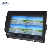 10.1 pouces HD AHD caméra de recul avec 4/8 canaux affichage voiture TFT LCD écran autonome camion Quad moniteur Bus tête haute affichages