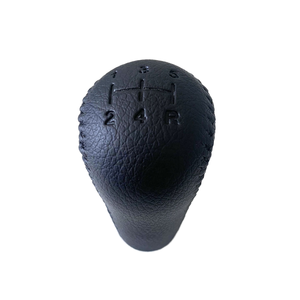 Pomello del Cambio HH in Cromo e Pelle Nera a 5 Velocità YCG242 per <span class=keywords><strong>Renault</strong></span> <span class=keywords><strong>CLIO</strong></span> MK3 MEGANE MK2 SCENIC MK2 Accessorio Auto - Product Image 1