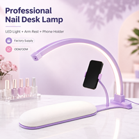 Yaqin OEM Logo personnalisé Lampe LED demi-lune pour photographie avec trépied au sol pour lit de cils, Lampe lune pour cils