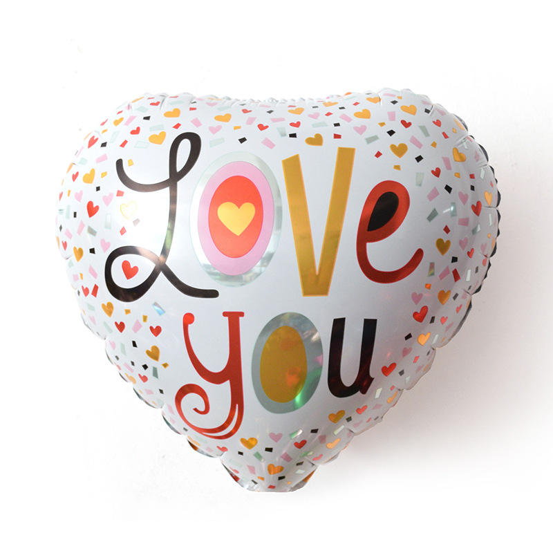 Wholesale 18 Inch Heart I Love You Spanish Te Amo Helium Foil Balloons Globos Valentine's Day Balloons Wedding Party Decoration