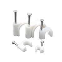 Ventes directes en plastique cercle rond serre-câble gestion des fils pince en plastique support de fil électrique cercle pinces de câble