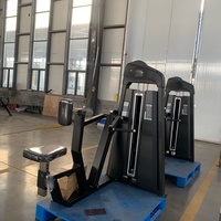 Máquina de remo ajustable con asiento trasero, soldada con robot industrial, con sistema de cable de acero de alta resistencia y carga de pin, para entrenamiento comercial