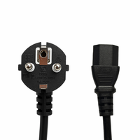 Cordon d'alimentation européen à 3 broches, conducteur en cuivre pur avec isolation en PVC, sans métaux lourds nocifs, rallonge pour appareils électroménagers