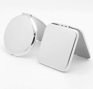 Wholesale Unbreakable Makeup <b>Mirror</b> Stainless Steel Square/Circular Laser Engraved Portable Folding <b>Mirror</b> (OEM 50pcs) - Product Image 2