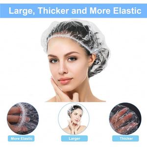 Gorro de Ducha Desechable de Polietileno para Tinte de Cabello en Salón de Belleza, Hotel y Baño - Product Image 3