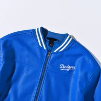 Blouson universitaire en PU imperméable et coupe-vent pour femme, chaud, personnalisé, à rayures, col montant côtelé, fermeture éclair, broderie, vêtement d'extérieur décontracté pour l'hiver