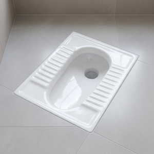 WC indien à la turque en céramique et porcelaine, sanitaires, prix abordable, différentes tailles disponibles - Product Image 3