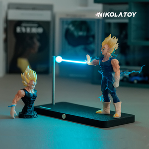 NIKOLATOY Luz nocturna magnética Begita Saiyan Anime Periférico Hecho a mano Adorno de escritorio - Product Image 5