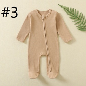 Pijama Enterizo de Bebé para Primavera y Otoño, Traje de Gateo de Manga Larga con Cremallera, Ropa de Recién Nacido, Pijama para Bebé - Product Image 5