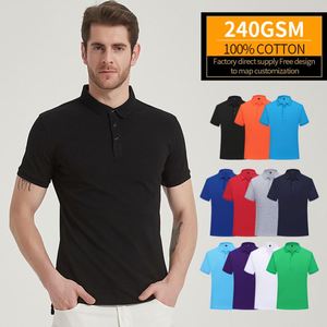 เสื้อโปโลปักลายปักโลโก้บริษัทออกแบบเองสำหรับผู้ชาย เสื้อโปโลสำหรับเล่นกอล์ฟ - Product Image 1