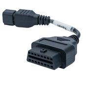 Cable de Diagnóstico OBD a 6 Pines de 30 cm, 12V, Impermeable IP67, con Conductor de Cobre Puro y Adaptador para Motocicleta