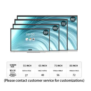 กระดานอัจฉริยะแบบอินเทอร์แอคทีฟ LCD ขนาด 65 75 86 98 110 นิ้ว รองรับการสัมผัส 20 จุด ความละเอียด 4K ระบบปฏิบัติการ Android/Windows สำหรับโรงเรียน รับประกัน 3 ปี - Product Image 4