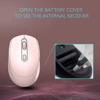 Productos Populares, Ratón Óptico Inalámbrico Nuevo, Ratón Inalámbrico Ergonómico de 2.4g para Computadora