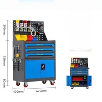 Armoire à outils en acier moderne, chariot à outils avec tiroirs réglables pour l'atelier et le rangement scolaire, conception durable