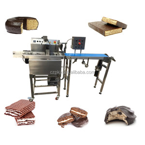 High Quality Bar Wafers Biscuit Production Widely <strong>Used</strong> <strong>Chocolate</strong> Making Line Mini <strong>Chocolate</strong> Enrobing Coating <strong>Machine</strong> for Sales - Product Image 6