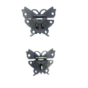 Mingmao Hardware Butterfly Clasp Zinc Alloy Antique Bronze 58x54mm <b>Box</b> Lock For Wooden Jewelry <b>Box</b> Flip Top <b>Gift</b> Prop - Product Image 4