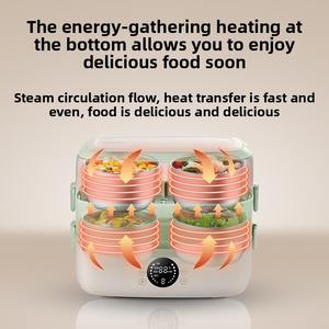 Boîte à lunch de cuisson multifonctionnelle de haute qualité boîte à lunch chauffante boîte à lunch chauffante boîte à lunch électrique boîte à lunch auto-chauffante - Product Image 4