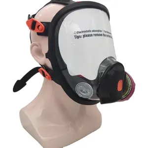 PPE PLUS Full Face Survival Respirator Gas Mask with Organic Vapor and Particulate Filtration