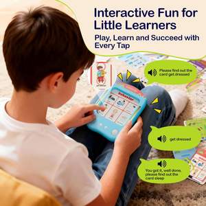 Tableta de Aprendizaje Interactiva para Niños con 30 Tarjetas de Memoria para Alfabeto, Fonética, Palabras, Música y Preguntas, el Mejor Juguete Educativo - Product Image 2
