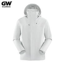 Veste bomber unisexe imperméable, coupe-vent, respirante, anti-poussière, grande taille, fermeture éclair, col montant, couleur unie, toutes saisons