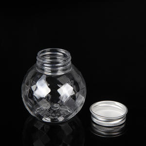 <span class=keywords><strong>Boule</strong></span> en <span class=keywords><strong>plastique</strong></span> d'interface de bouteille en <span class=keywords><strong>plastique</strong></span> PET transparente de 100ml pour les jouets de sucre de chocolat de gelée de bonbons - Product Image 1