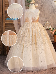 MQATZ Vestito <span class=keywords><strong>da</strong></span> Principessa Soffice con Motivo a Cuori per <span class=keywords><strong>Bambina</strong></span>, Abito Formale con Maniche a Palloncino, Vestito Bianco <span class=keywords><strong>da</strong></span> Festa per Bambine L6136 - Product Image 2