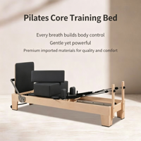 Equipo Profesional de Pilates Core Reformer de Madera de Caucho para Gimnasio, Venta al por Mayor Directa de Fábrica