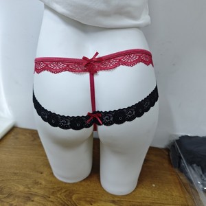 String rouge sexy avec nœud papillon pour femmes, lingerie sexy pour adultes, string séduisant pour femmes. - Product Image 3