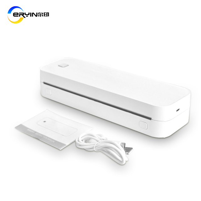 Customize Bluetooth Wireless 203DPI Portable Mobile A4 Inkless  Photo Thermal Receipt Printer Applicable to Offices and Students