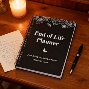 Custom End of Life Planner Final Arrangements Notebook A5 End-of-Life Planner Spiral Bound with Hardcover Paper Cover A3 Size - Product Image 6