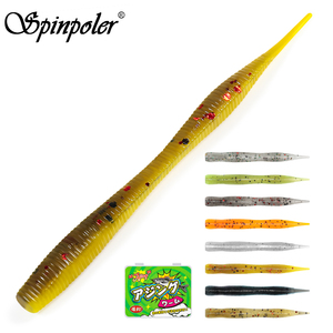 Esca da Pesca Spinpoler, Mini Verme Artificiale in TPR per Pesca Leggera, Attrezzatura per Pesca in Mare - Product Image 1