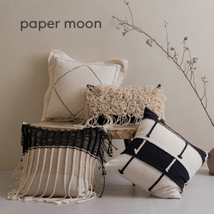 Cuscino decorativo in misto cotone e <span class=keywords><strong>lino</strong></span>, stile Zen antico, tessuto a mano, per divano in soggiorno o sala modello. - Product Image 5