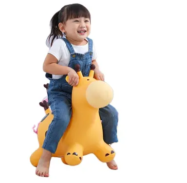 Custom Eco Friendly PVC Giraffe Bouncy Horse Dog Inflatable Jumping Animal Hopper