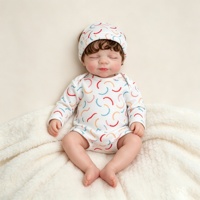 Vêtements pour poupées reborn en gros : Combinaison à imprimé floral, bandeau à nœud, robe, accessoires, cadeaux de bienvenue, en vinyle