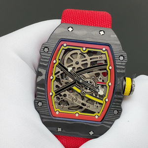 Top-tier Ultra-thin RM 67-02 Ultra-<b>light</b> 7.8mm Carbon Fiber Hollowed-out Men's Luxury Watch - Product Image 3