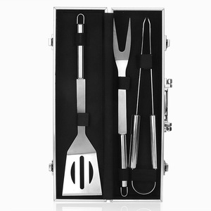 Stainless Steel BBQ Tool Set 6-Piece Grill Kit With Spatula Tongs Knife Fork Basting Brush Dishwasher Safe Outdoor Cooking Tools - Product Image 2