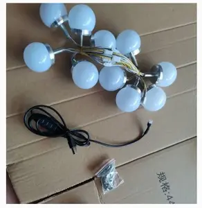 Led specchio per il trucco di luce su misura per la fabbrica di mobili e specchio per il trucco produttore 12 lampadine Led specchio di vanità luce - Product Image 1