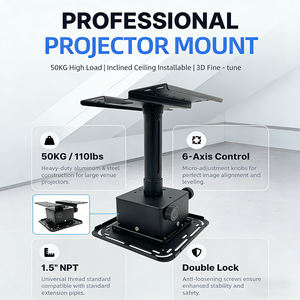 Support de projecteur commercial, rail coulissant, support de <span class=keywords><strong>plafond</strong></span> incliné 50 kg, cadre de montage, support de projection incliné personnalisé - Product Image 3