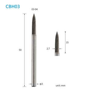 نحت خشبي HSS جودة عالية 3-قطع دوارة نقش فولاذية عالية السرعة - Product Image 4
