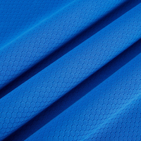 150gsm estiramiento Jacquard deportes Dry Fit tela 100 por ciento poliéster ropa deportiva correr panal 3D Poly Hexagonal tela de malla
