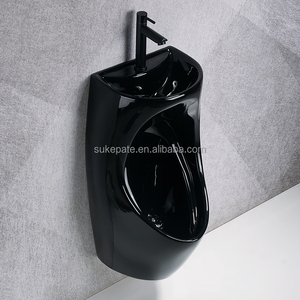 <span class=keywords><strong>Urinoir</strong></span> mural en céramique PATE pour hommes, WC mural pour salle de bain masculine avec lavabo intégré - Product Image 3
