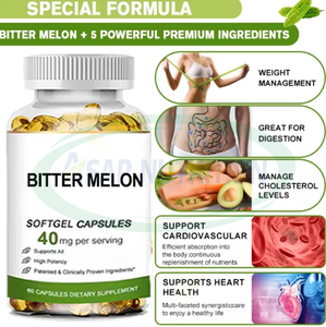 แคปซูลนิ่มสารสกัดมะระขี้นกยูงตรา ASAP Private Label อาหารเสริมดีท็อกซ์ มะระขี้นกยูงแบบซอฟต์เจล - Product Image 2