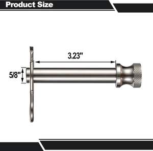 Goupille et clip de <span class=keywords><strong>remorque</strong></span> en acier inoxydable avec prise de <span class=keywords><strong>remorque</strong></span> de 5/8 pouce de diamètre, compatible avec les récepteurs de 2 et 2,5 pouces (1 paquet) - Product Image 3