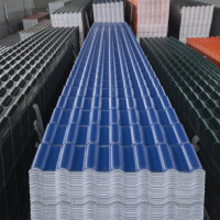 Tuile de toit en résine synthétique de style moderne pour PVC ASA pour maison, hôtel, parc