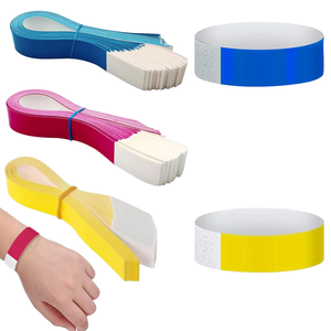 Pulseras de Papel Sintético Impresas Digitalmente con Arte Folclórico, Resistentes al Agua, con Logotipo y Color Personalizados, 19x250mm, Paquete de 1000 para Promociones de Eventos - Product Image 1