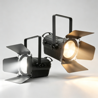 Projecteur LED Fresnel professionnel JIXIO 200W zoomable, rendu des couleurs élevé Ra97, température de couleur bicolore réglable 2700K-6500K, DMX