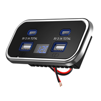Chargeur de voiture USB encastrable 12V 24V avec 4 ports (double Type C et 2 USB-A) pour siège de voiture, chargeur de téléphone USB pour bus