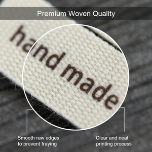 Étiquettes tissées en polyester personnalisées à bas prix pour vêtements avec logo pour t-shirts - Product Image 2